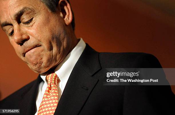 Speaker of the House John Boehner along with Leader of the House Eric Cantor , House Whip Kevin McCarthy , and House Republican Conference Chairman...