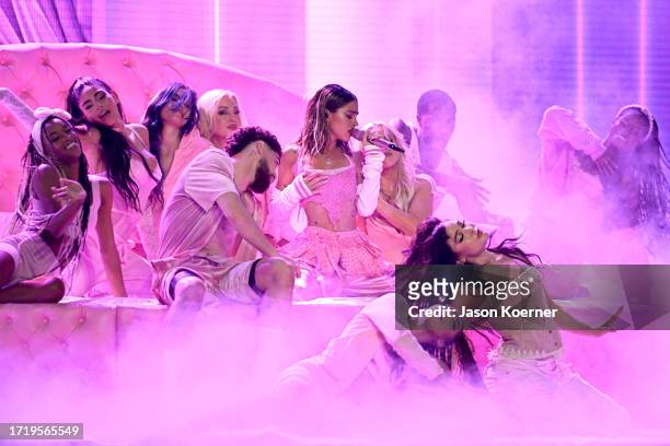 Tini performs onstage during the 2023 Billboard Latin Music Awards at Watsco Center on October 05, 2023 in Coral Gables, Florida.