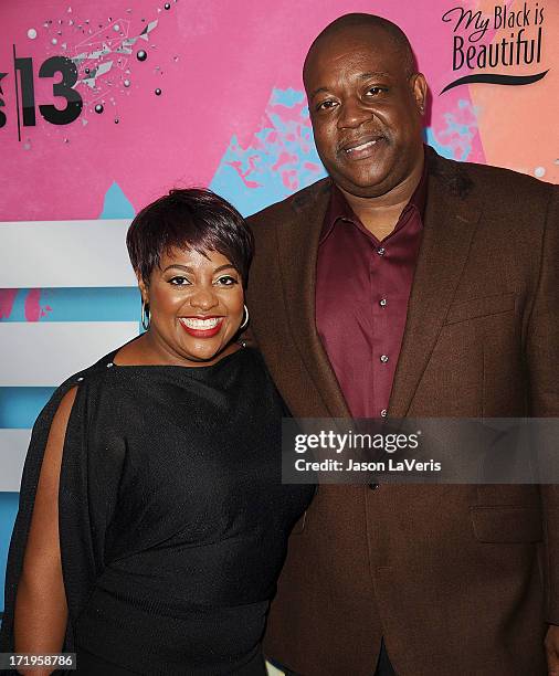 Sherri Shepherd and husband Lamar 'Sal' Sally attend Debra L. Lee's 7th annual VIP pre BET dinner event at Milk Studios on June 29, 2013 in Los...