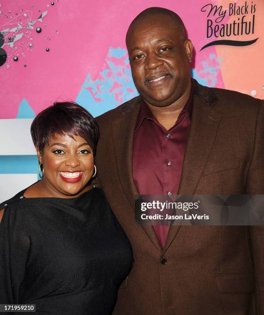 Sherri Shepherd and husband Lamar 'Sal' Sally attend Debra L. Lee's 7th annual VIP pre BET dinner event at Milk Studios on June 29, 2013 in Los...