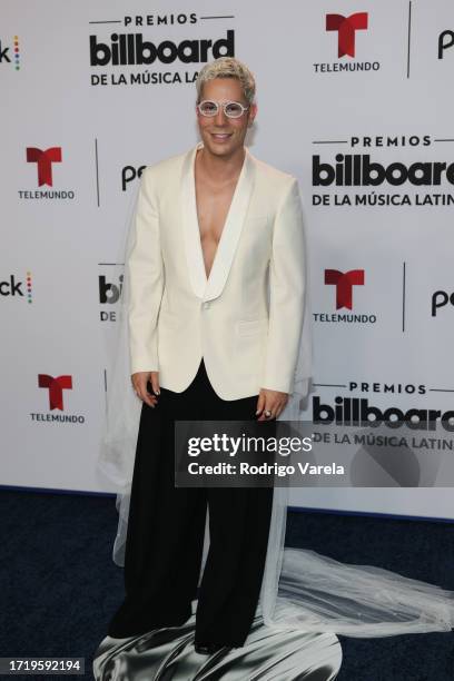 Christian Chávez attends the 2023 Billboard Latin Music Awards at Watsco Center on October 05, 2023 in Coral Gables, Florida.