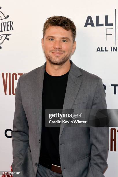 Ryan Phillippe attends the Los Angeles Special Screening of "Miranda's Victim" at Regency Bruin Theatre on October 05, 2023 in Los Angeles,...