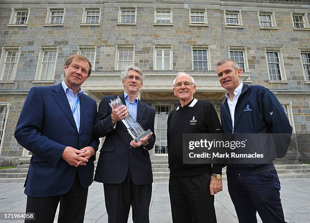 George O'Grady, Chief Executive of the European Tour, Gerry O'Keefe, Sales Manager Sport & Corporate of Waterford Crystal, Lee Mallaghan, Owner &...