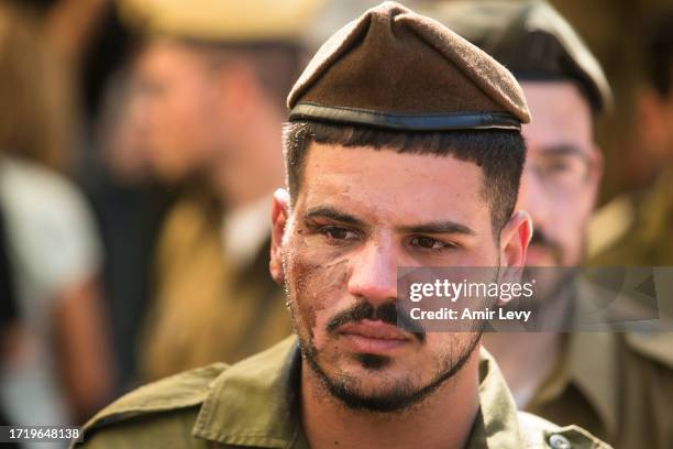Friend to the 'Golani' unit of falling soldier, Dor Yarhi, who was killed in a battle with Palestinian militants near the Israeli border with the...