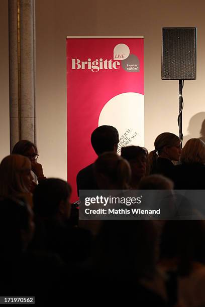 General view of 'Brigitte Live: Frauen waehlen' forum at Guerzenich on June 30, 2013 in Cologne, Germany.