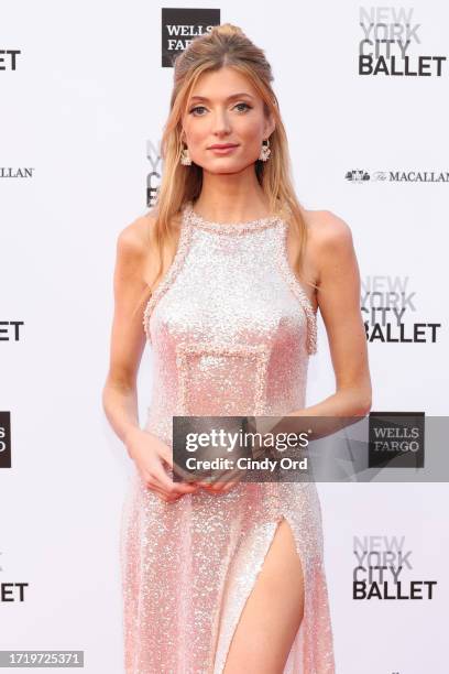 Sophie Sumner attends the New York City Ballet 2023 Fall Fashion Gala at David H. Koch Theater, Lincoln Center on October 05, 2023 in New York City.