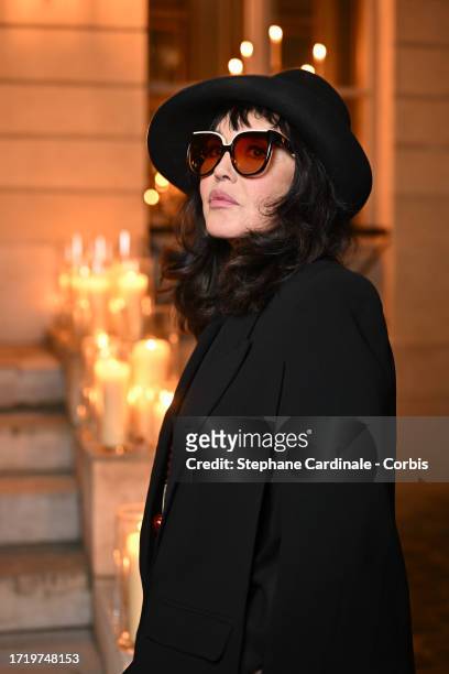 Isabelle Adjani attends the "Moet & Chandon Collection Impériale Création N°1" Launch Dinner At Hotel De Bourrienne on October 05, 2023 in Paris,...
