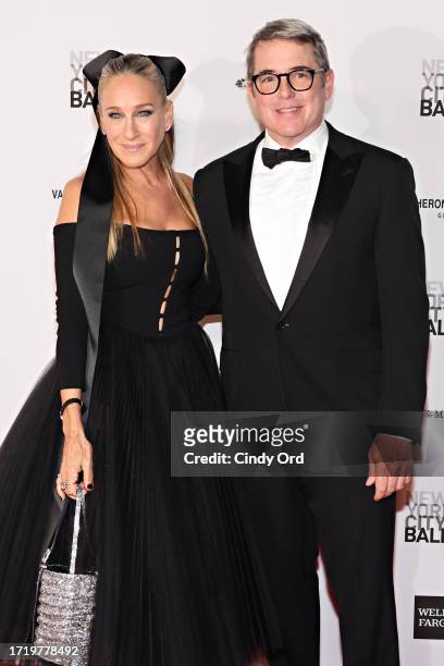 Sarah Jessica Parker and Matthew Broderick attend the New York City Ballet 2023 Fall Fashion Gala at David H. Koch Theater, Lincoln Center on October...