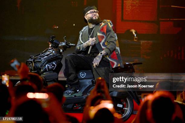 Farruko performs onstage during the 2023 Billboard Latin Music Awards at Watsco Center on October 05, 2023 in Coral Gables, Florida.