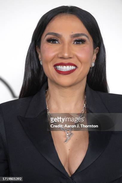 Yessica G. Arrives to the BET Hip Hop Awards at Cobb Energy Performing Arts Center on October 03, 2023 in Atlanta, Georgia.