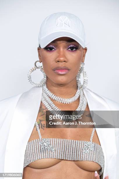 Jac'Eil arrives to the BET Hip Hop Awards at Cobb Energy Performing Arts Center on October 03, 2023 in Atlanta, Georgia.