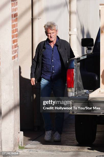 Sean Penn is seen on October 11, 2023 in Los Angeles, California.