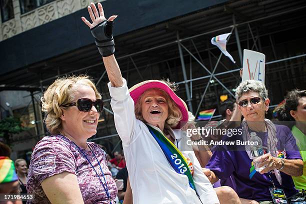 Edie Windsor, who successfully sued the United States government in a court case that went to the Supreme Court for banning gay marriage in...