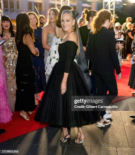 Actress Sarah Jessica Parker is seen arriving to The New York City Ballet's 2023 Fall Gala Celebrating the 75th New York City Ballet Anniversary...
