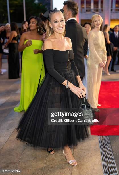 Actress Sarah Jessica Parker is seen arriving to The New York City Ballet's 2023 Fall Gala Celebrating the 75th New York City Ballet Anniversary...