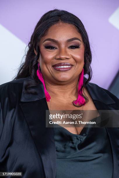 Ms. Pat arrives to the BET Hip Hop Awards at Cobb Energy Performing Arts Center on October 03, 2023 in Atlanta, Georgia.