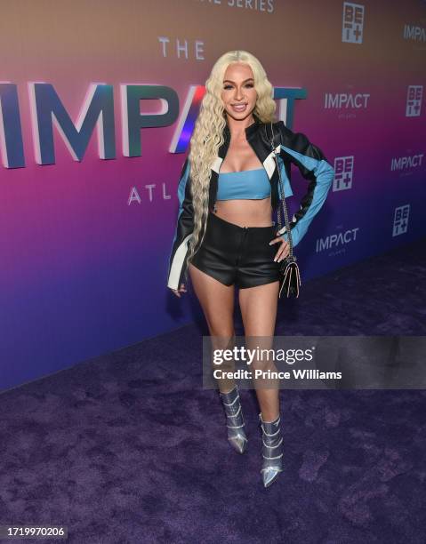 Mariahlynn attends "The Impact Atlanta" Season Two Premiere at Silverspot Cinema at The Battery Atlanta on October 5, 2023 in Atlanta, Georgia.