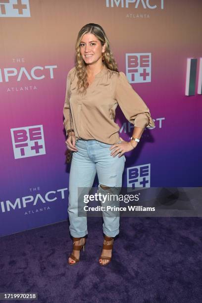 Brandy Mays attends "The Impact Atlanta" Season Two Premiere at Silverspot Cinema at The Battery Atlanta on October 5, 2023 in Atlanta, Georgia.