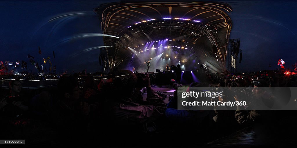 The Rolling Stones Perfom At Glastonbury Festival 2013