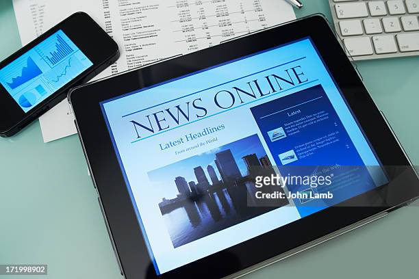 news desk - england media access ストックフォトと画像
