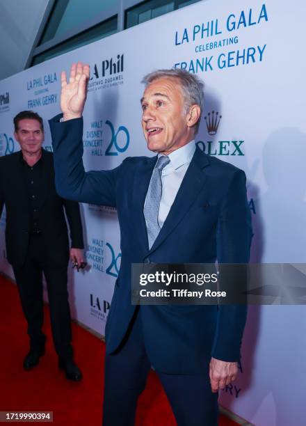 Christoph Waltz attends the LA Phil Gala celebrating Frank Gehry on October 05, 2023 in Los Angeles, California.