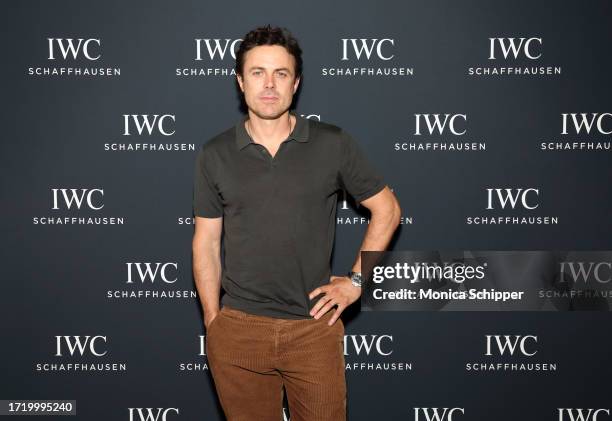 Casey Affleck attends the IWC Schaffhausen Rodeo flagship re-opening at IWC Boutique on October 05, 2023 in Beverly Hills, California.