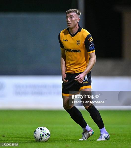 Sam Derry Louth , Ireland - 6 October 2023; Sam Todd of Derry City during the ...