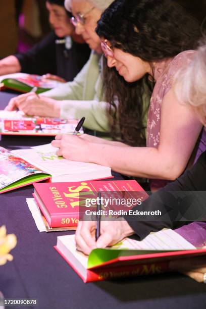 Book signing at 50 Years of Ms. Magazine presented by the Hammer Conversations series at the Hammer Museum on October 05, 2023 in Los Angeles,...