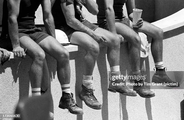 black and white shoes from the 80s