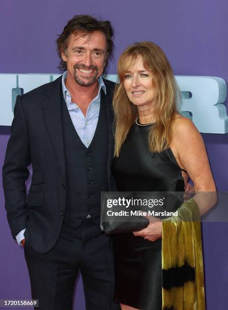 Richard Hammond and Mindy Hammond attend "The Bikeriders" Headline Gala premiere during the 67th BFI London Film Festival at The Royal Festival Hall...