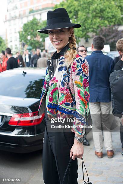 Store director for Kabuki Elina Halimi wears on day 4 of Paris Collections: Men on June 29, 2013 in Paris, France.