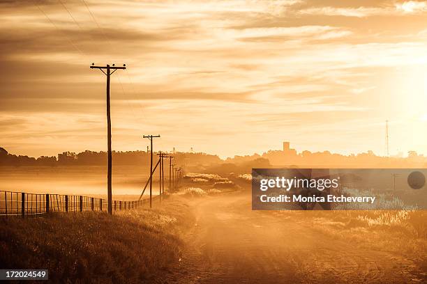 sunset - la pampa province stock pictures, royalty-free photos & images