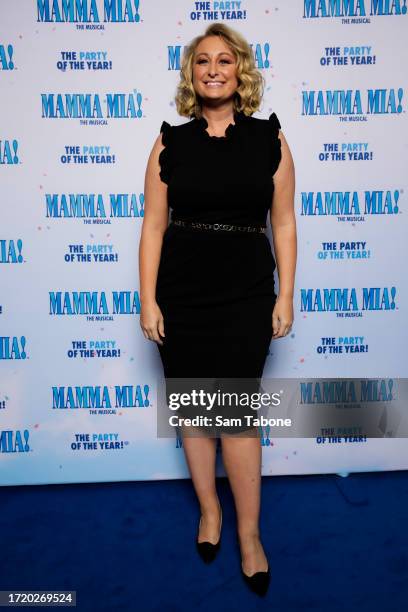 Jane Bunn attends the opening night of Mamma Mia the musical at the Princess Theatre on October 06, 2023 in Melbourne, Australia.