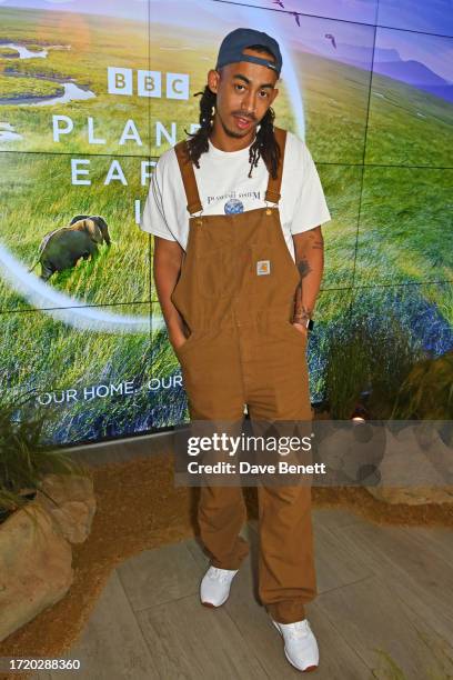 Jordan Stephens attends the Global Launch of BBC Studios' "Planet Earth III" at Frameless on October 12, 2023 in London, England.