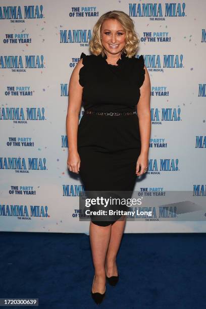 Jane Bunn attends the opening night of "Mamma Mia! The Musical" at Princess Theatre on October 06, 2023 in Melbourne, Australia.