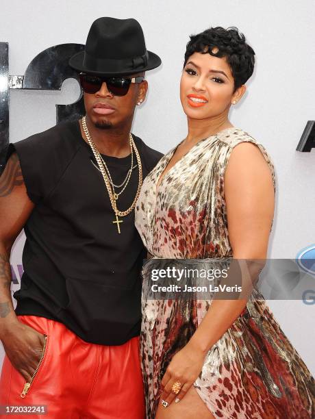 Ne-Yo and Ravaughn Brown attend the 2013 BET Awards at Nokia Theatre L.A. Live on June 30, 2013 in Los Angeles, California.
