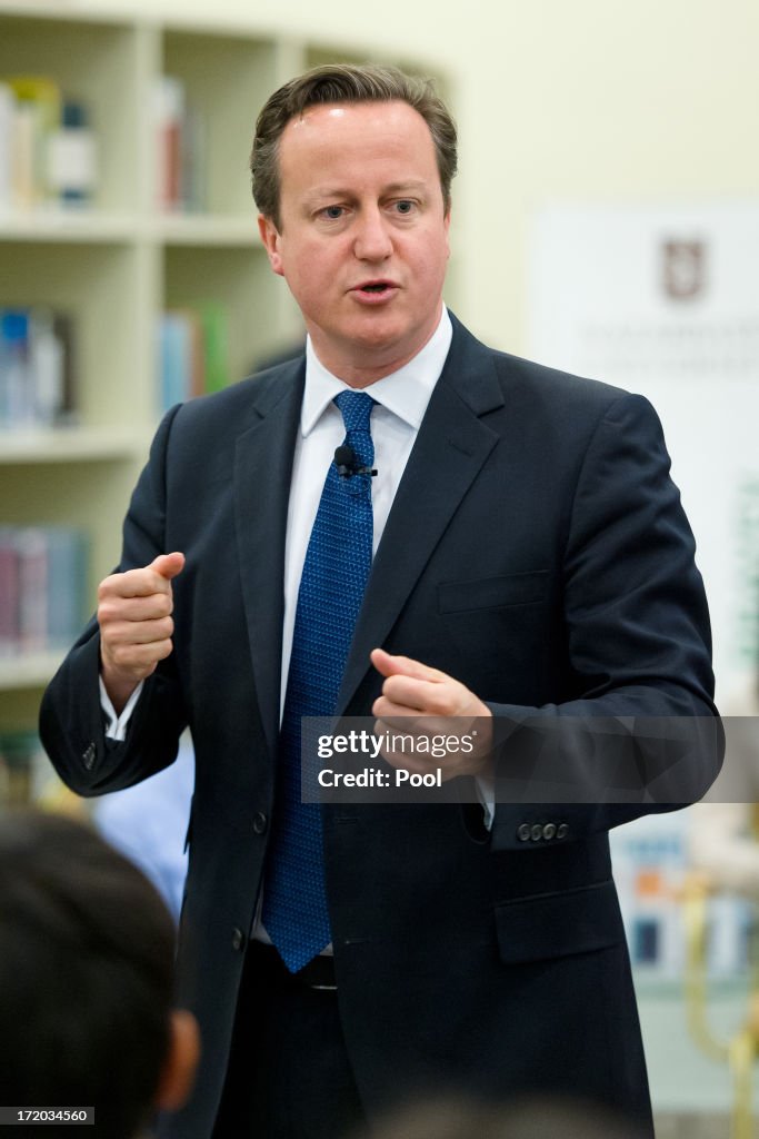 British Prime Minister David Cameron Visits Kazakhstan