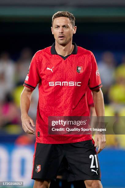 Nemanja Matic of Stade Rennais looks on during the UEFA Europa League Group F match between Villarreal CF and Stade Rennais FC at Estadio de la...