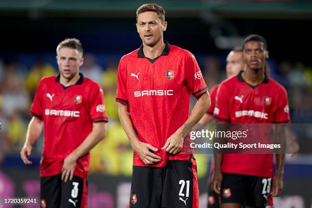 Nemanja Matic of Stade Rennais looks on during the UEFA Europa League Group F match between Villarreal CF and Stade Rennais FC at Estadio de la...