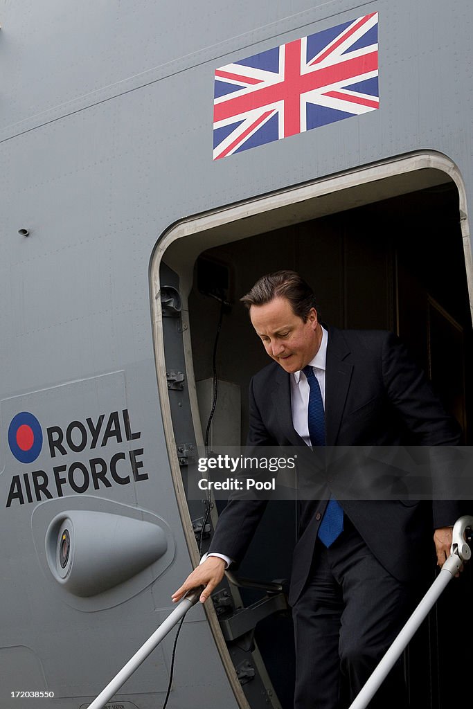 British Prime Minister David Cameron Visits Kazakhstan
