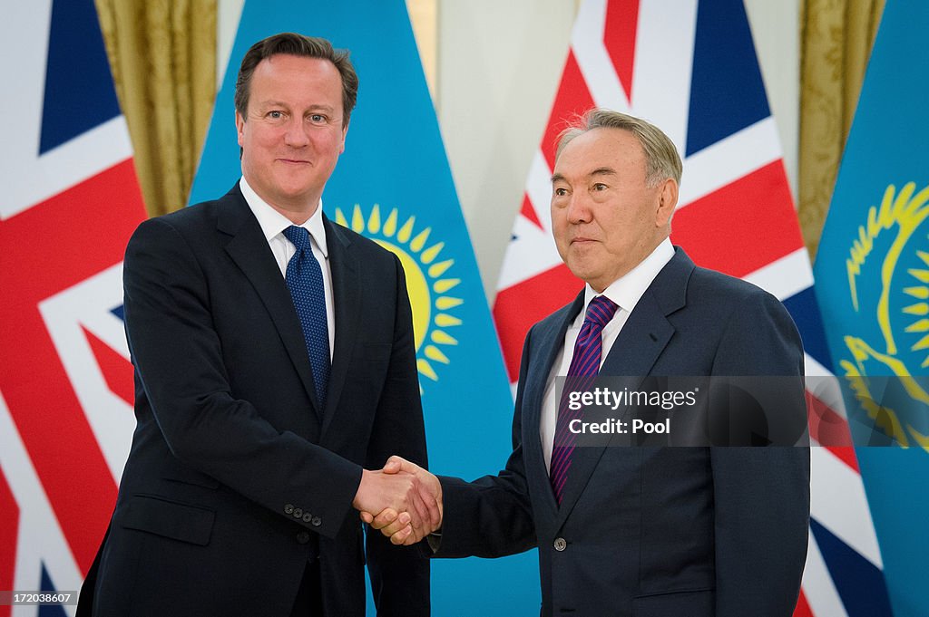 British Prime Minister David Cameron Visits Kazakhstan