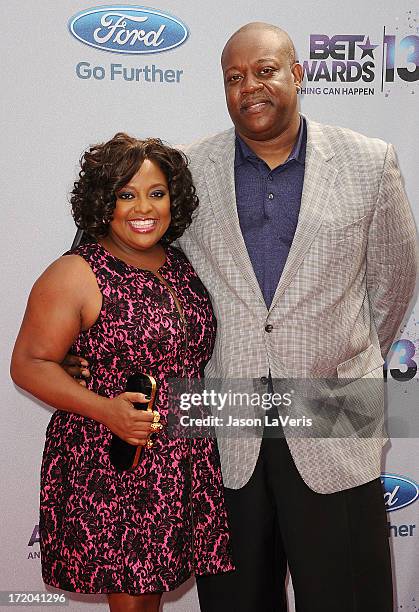 Sherri Shepherd and husband Lamar 'Sal' Sally attend the 2013 BET Awards at Nokia Theatre L.A. Live on June 30, 2013 in Los Angeles, California.