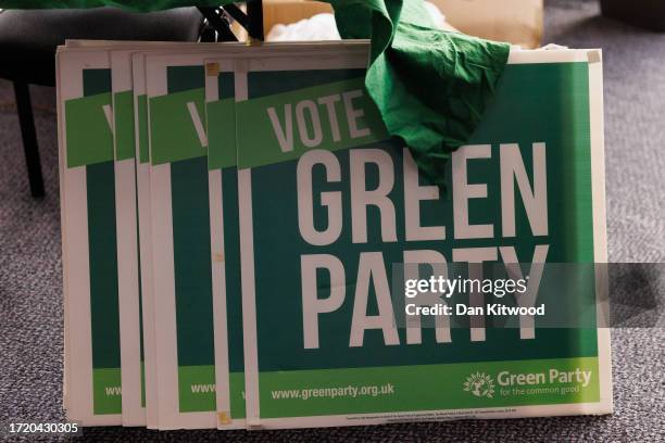 The Green Party's annual conference gets underway at the Brighton Centre on October 06, 2023 in Brighton, England. The Green Party convenes in...