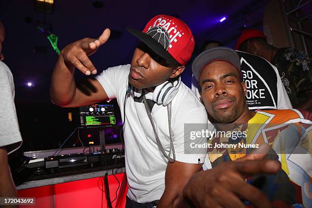 Whoo Kid and Chuck Barrett attend BET Post Party at SupperClub Los Angeles on June 30, 2013 in Los Angeles, California.