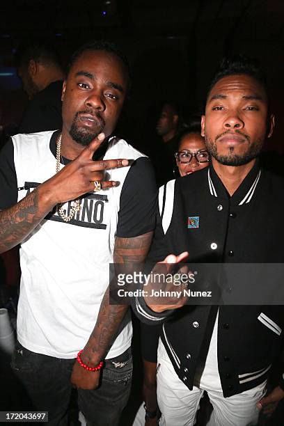 Wale and Miguel attend BET Post Party at SupperClub Los Angeles on June 30, 2013 in Los Angeles, California.