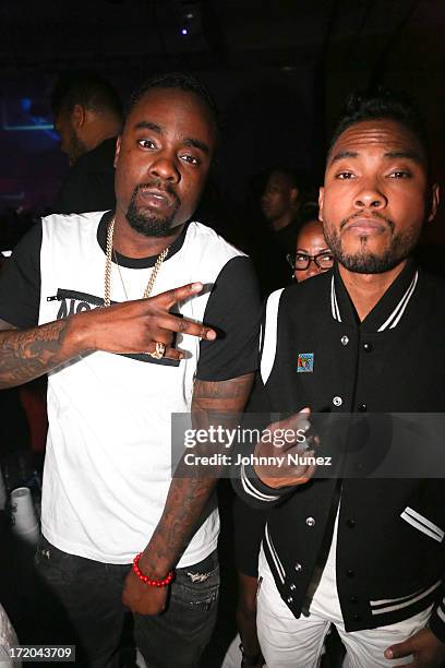 Wale and Miguel attend BET Post Party at SupperClub Los Angeles on June 30, 2013 in Los Angeles, California.