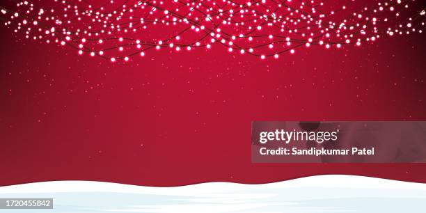 christmas background with bright garlands. - light bulb frame stock illustrations