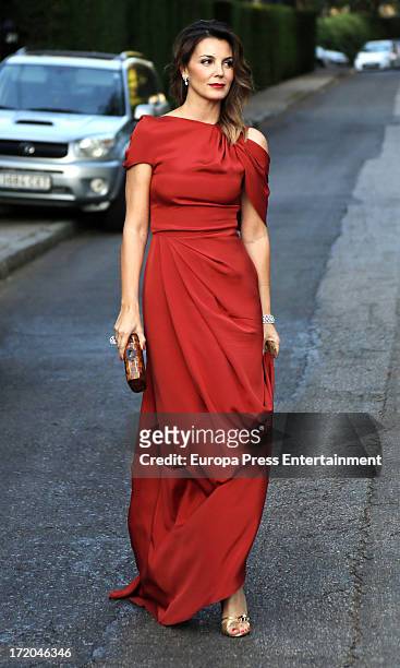Mar Flores attends the wedding of Marina Castano and Enrique Puras on June 29, 2013 in Madrid, Spain.