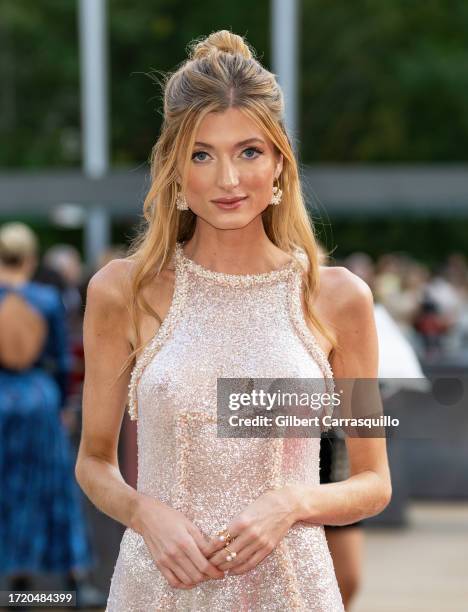 Model Sophie Sumner is seen arriving to the New York City Ballet's 2023 Fall Gala Celebrating the 75th New York City Ballet Anniversary Season at the...