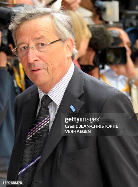 Luxembourg Prime Minister Jean-Claude Juncker arrives for the second day of an EU summit at the European Council headquarters on June 19, 2009 in...